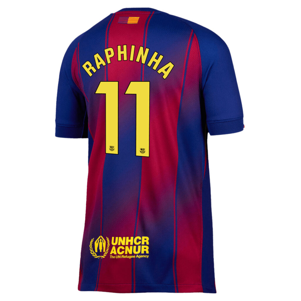 RAPHINHA #11 Barcelona Home Jersey 2025/26 - Cancha Kits