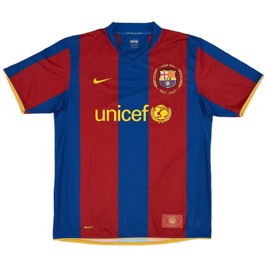 Retro Barcelona Home 50-Years Anniversary Jersey 2007/08 — Barcelona Home 2007/08