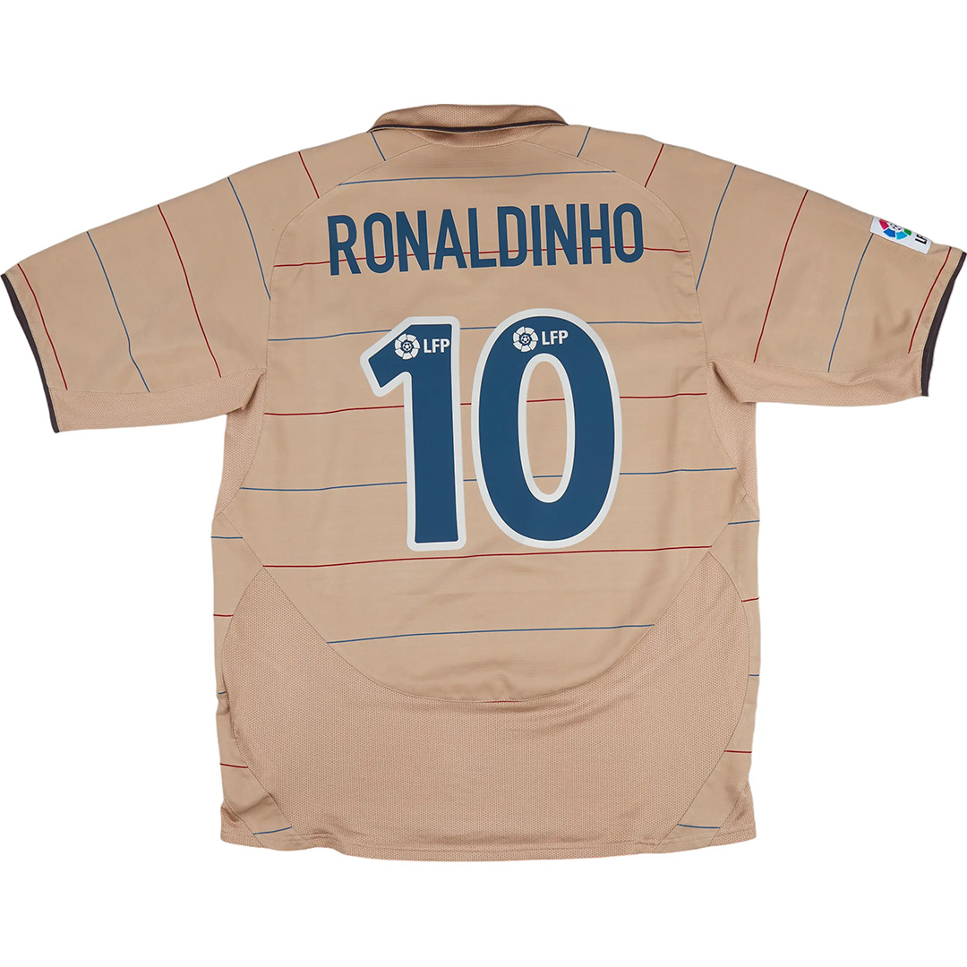 Ronaldinho #10 Retro Barcelona Away Jersey 2003/05 — Barcelona Away 2003/05