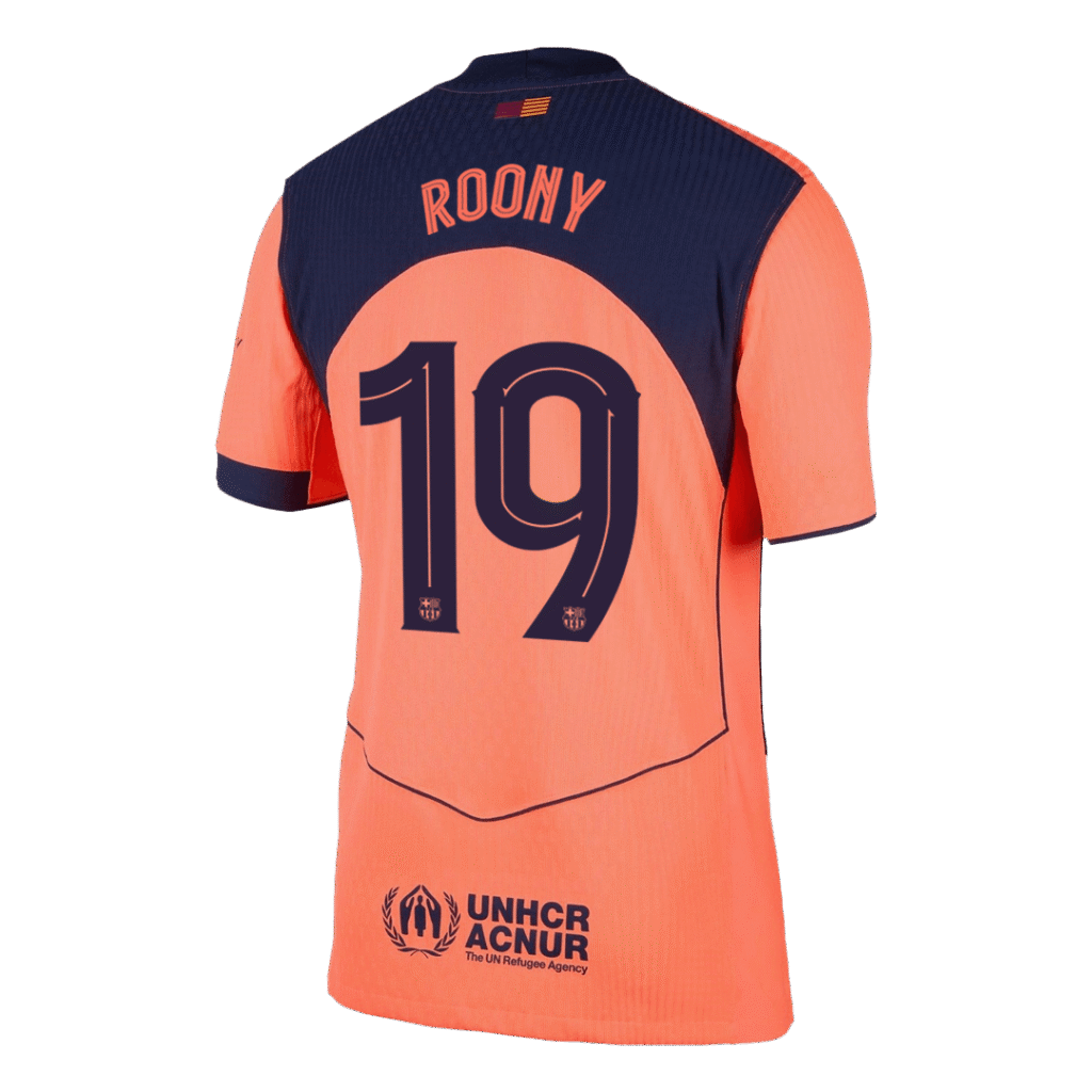 ROONY #19 Barcelona Third Match Jersey Player Version 2025/26 – UCL - Cancha Kits