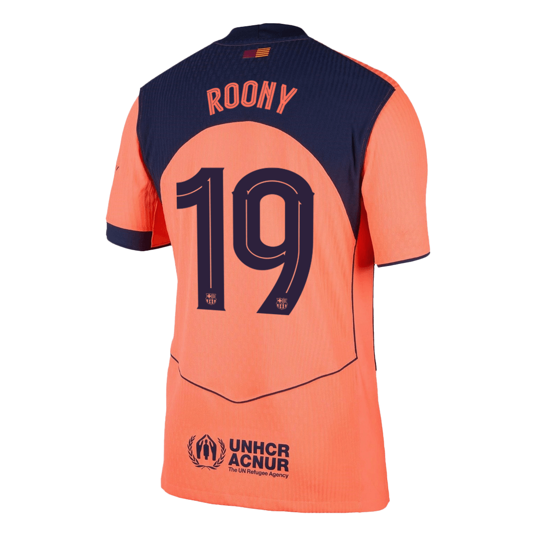 ROONY #19 Barcelona Third Match Jersey Player Version 2025/26 - UCL — Barcelona Third Away 2025/26