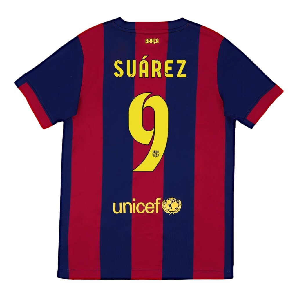 SUÁREZ #9 Retro Barcelona Home Jersey 2014/15 - Cancha Kits