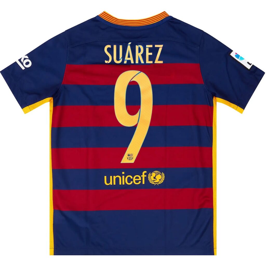 SUÁREZ #9 Retro Barcelona Home Jersey 2015/16 - Cancha Kits