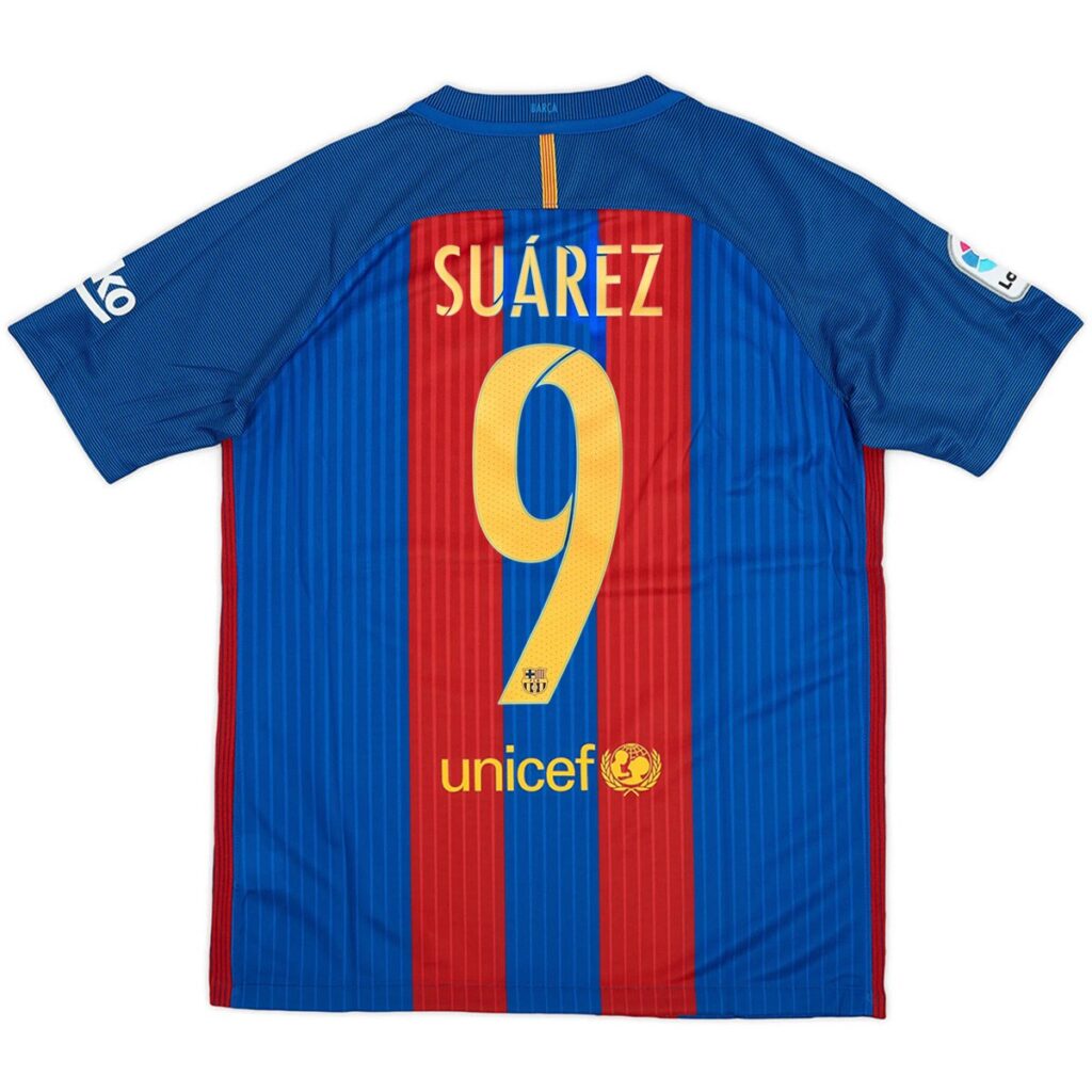 SUÁREZ #9 Retro Barcelona Home Jersey 2016/17 - Cancha Kits