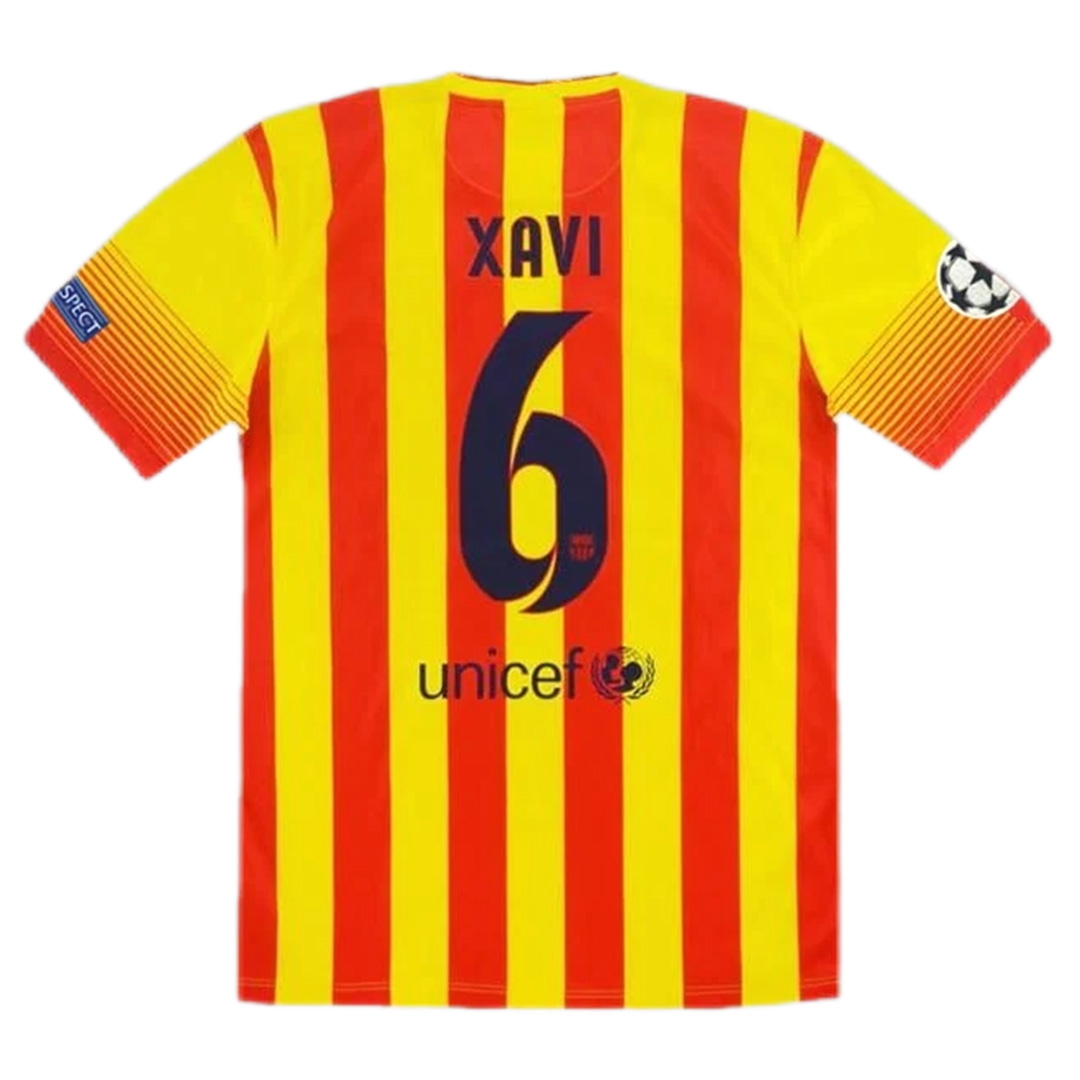 XAVI #6 Retro Barcelona Away Jersey 2013/14 — Barcelona Away 2013/14
