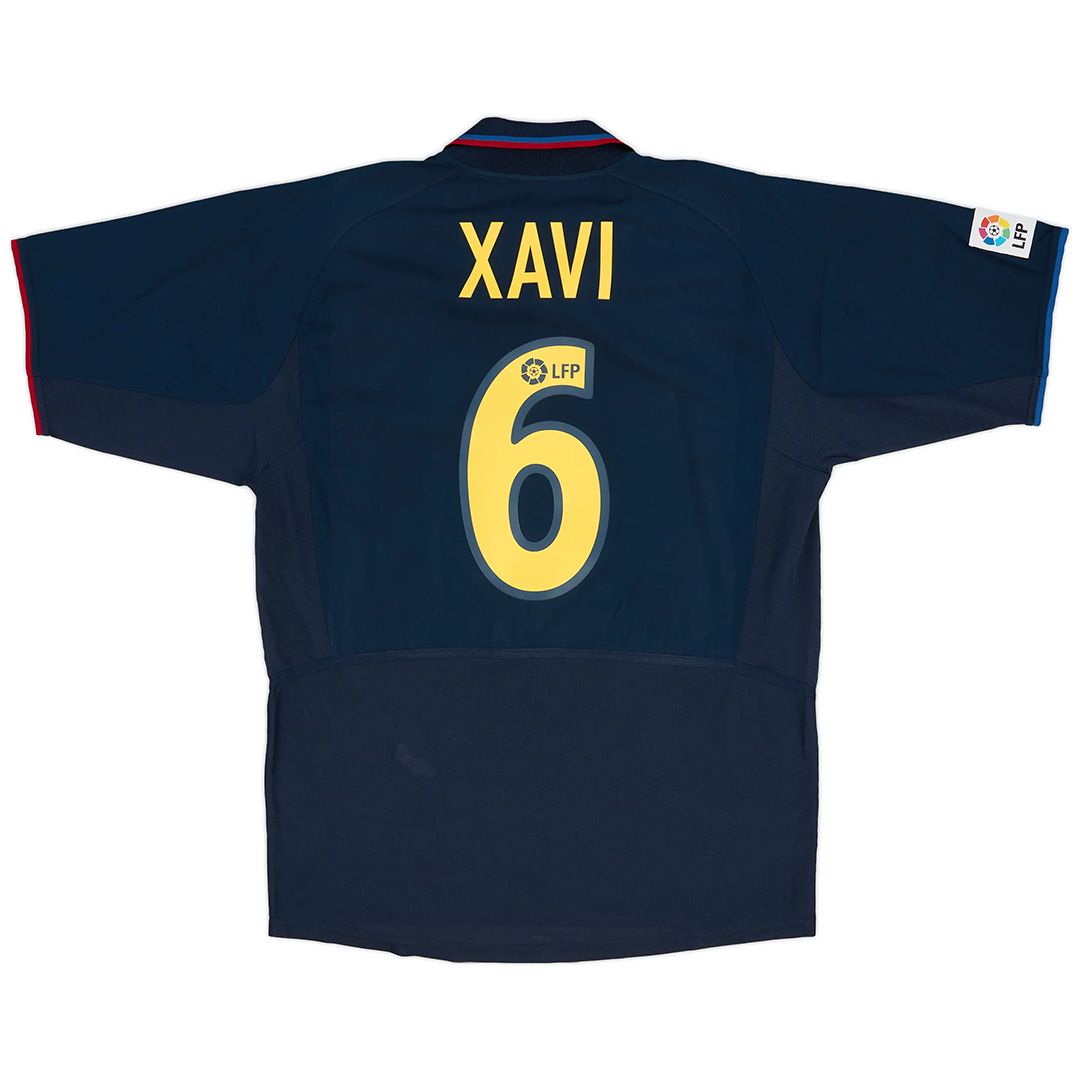 XAVI #6 Retro Barcelona Third Jersey 2002/03 — Barcelona Third Away 2002/03