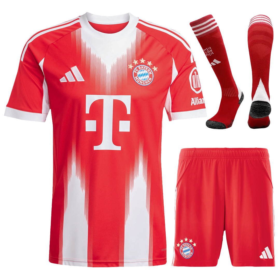 Bayern Munich Home Jersey Full Kit 2025/26 — Bayern Munich Home 2025/26