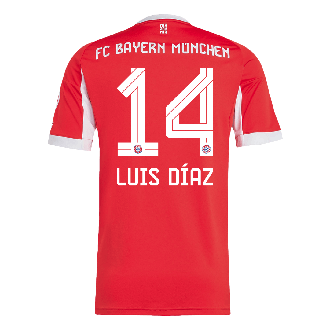LUIS DÍAZ #14 Bayern Munich Home Jersey 2025/26 — Bayern Munich Home 2025/26