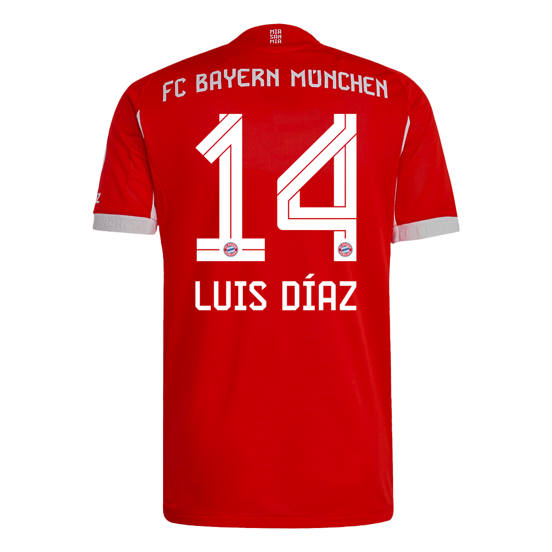 LUIS DÍAZ #14 Bayern Munich Home Match Jersey Player Version 2025/26 — Bayern Munich Home 2025/26