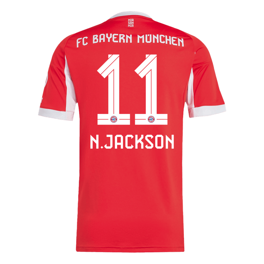 N.JACKSON #11 Bayern Munich Home Jersey 2025/26 - Cancha Kits