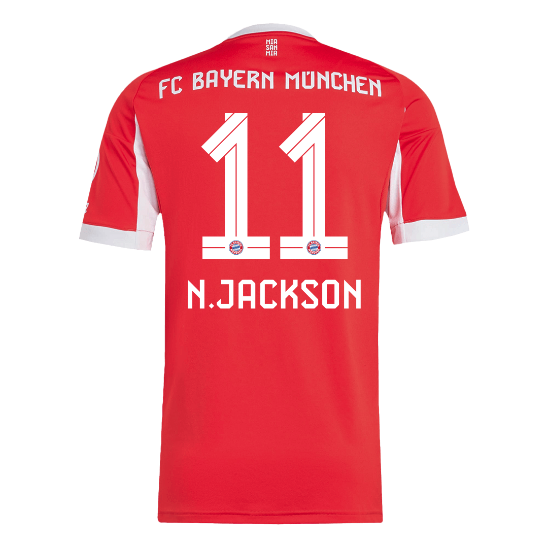 N.JACKSON #11 Bayern Munich Home Jersey 2025/26 — Bayern Munich Home 2025/26