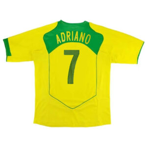 ADRIANO #7 Retro Brazil Home Jersey 2004 - Cancha Kits