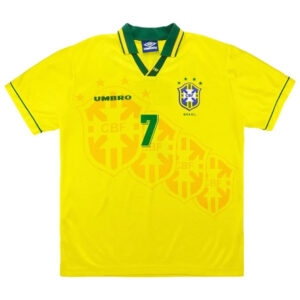 BEBETO #7 Retro Brazil Home Jersey World Cup 1994 - Cancha Kits