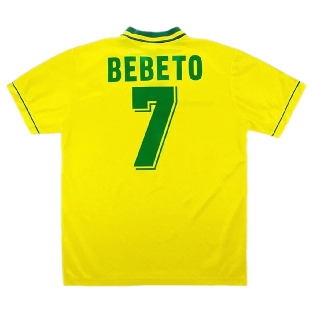 BEBETO #7 Retro Brazil Home Jersey World Cup 1994 - Cancha Kits