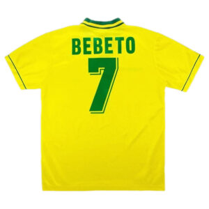 BEBETO #7 Retro Brazil Home Jersey World Cup 1994 - Cancha Kits