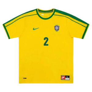 CAFU #2 Retro Brazil Home Jersey World Cup 1998 - Cancha Kits