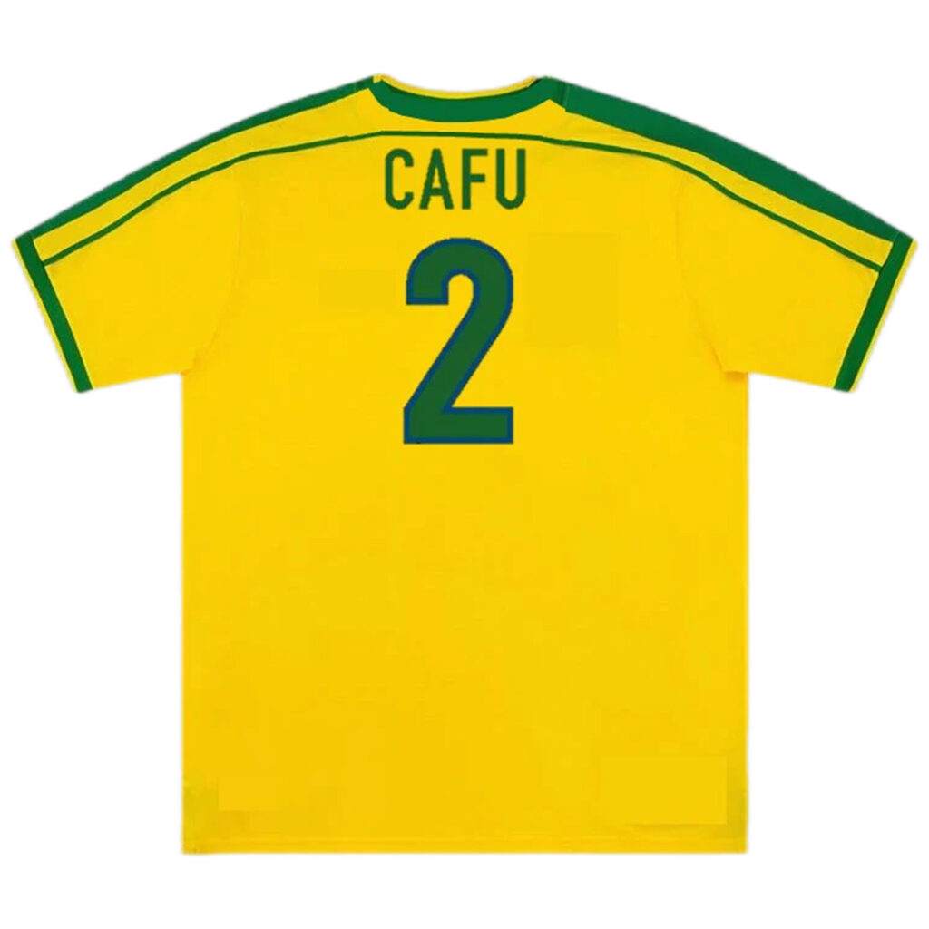 CAFU #2 Retro Brazil Home Jersey World Cup 1998 - Cancha Kits