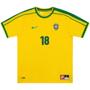 LEONARDO #18 Retro Brazil Home Jersey World Cup 1998 - Cancha Kits