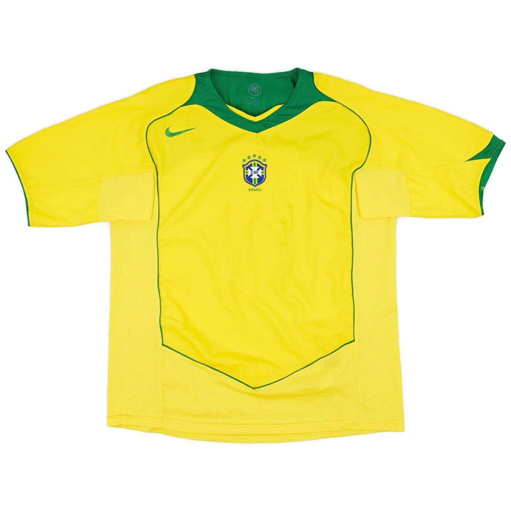 Retro Brazil Home Jersey 2004 - Cancha Kits