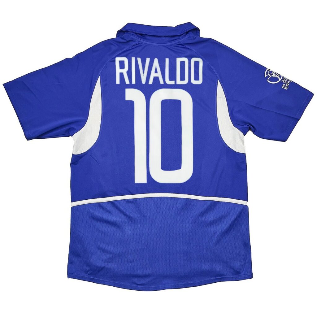 Rivaldo #10 Retro Brazil Away Jersey World Cup 2002 - Cancha Kits