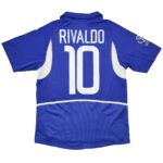 Rivaldo #10 Retro Brazil Away Jersey World Cup 2002