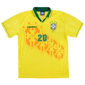Ronaldo #20 Retro Brazil Home Jersey World Cup 1994 - Cancha Kits