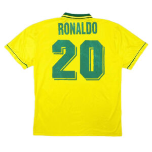 Ronaldo #20 Retro Brazil Home Jersey World Cup 1994 - Cancha Kits