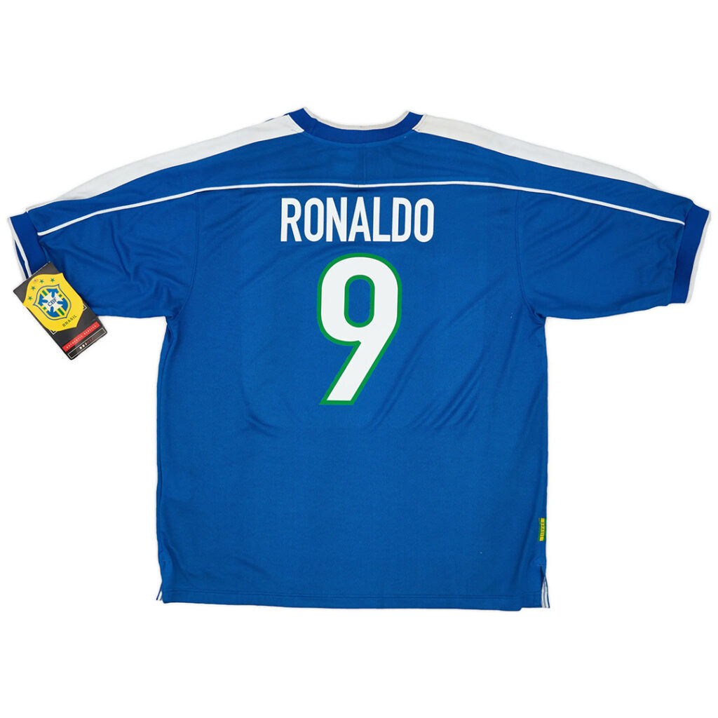 RONALDO #9 Retro Brazil Away Jersey World Cup 1998 - Cancha Kits