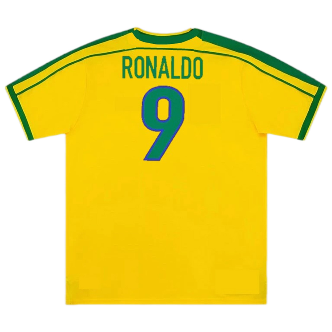 Ronaldo #9 Retro Brazil Home Jersey World Cup 1998 — Brazil Home 1998