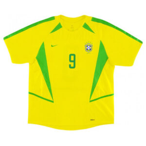 Ronaldo #9 Retro Brazil Home Jersey World Cup 2002 - Cancha Kits
