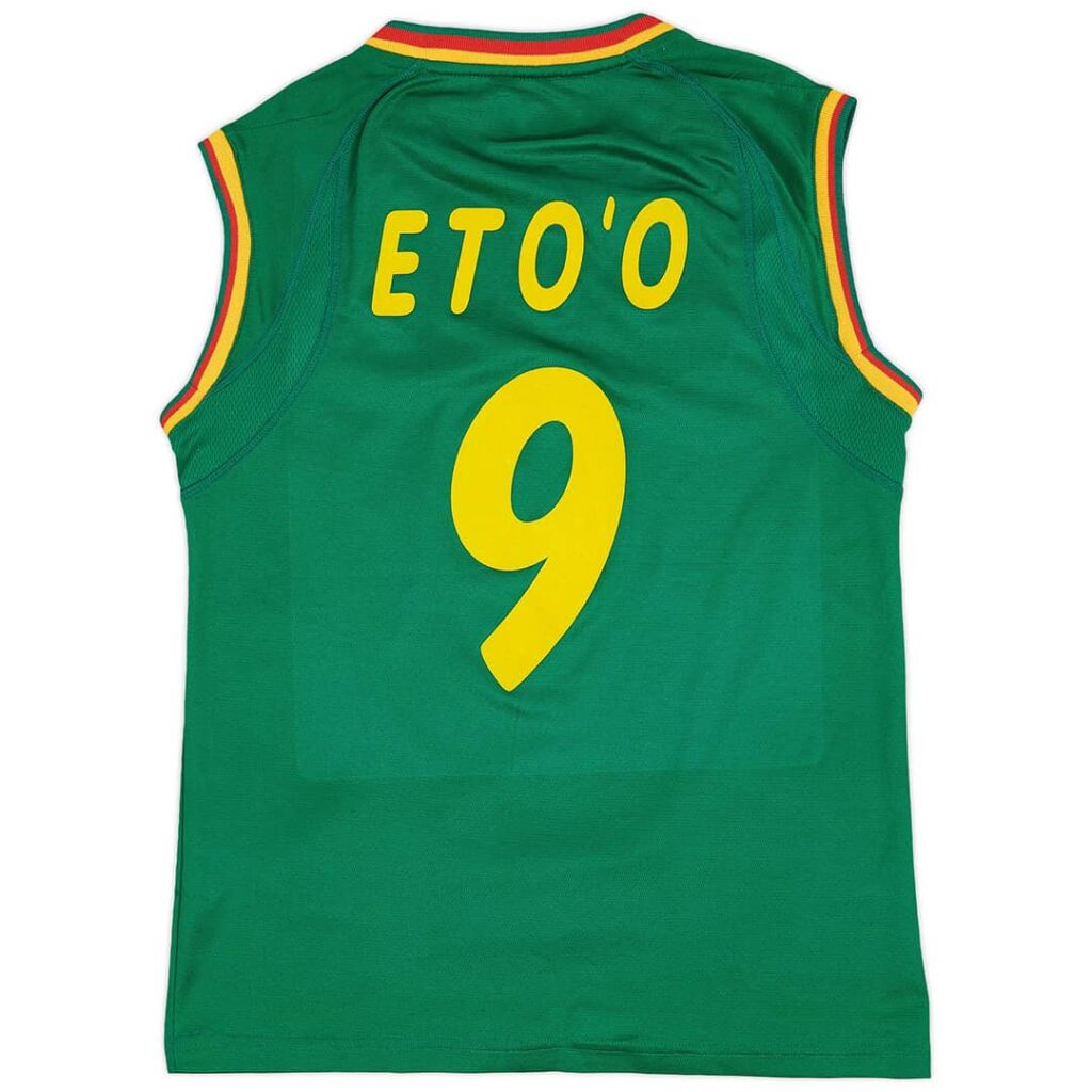ETO’O #9 Retro Cameroon Home Jersey 2002 - Cancha Kits
