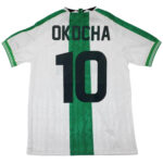 Okocha #10 Retro Nigeria Away Jersey 1996