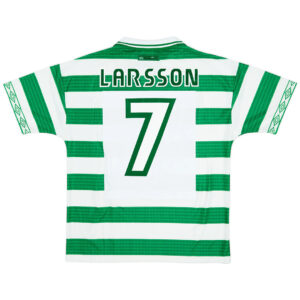 LARSSON #7 Retro Celtic Home Jersey 1997/99 - Cancha Kits