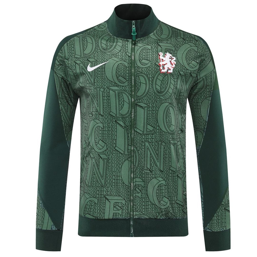 Chelsea Anthem Jacket Green 2025/26 — Chelsea Jacket 2025/26