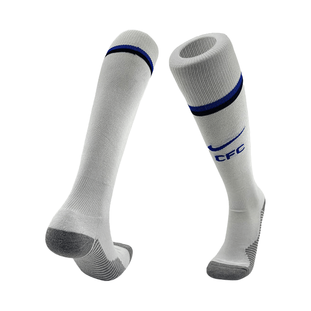 Kids Chelsea Home Soccer Socks - White 2025/26 — Chelsea Home 2025/26