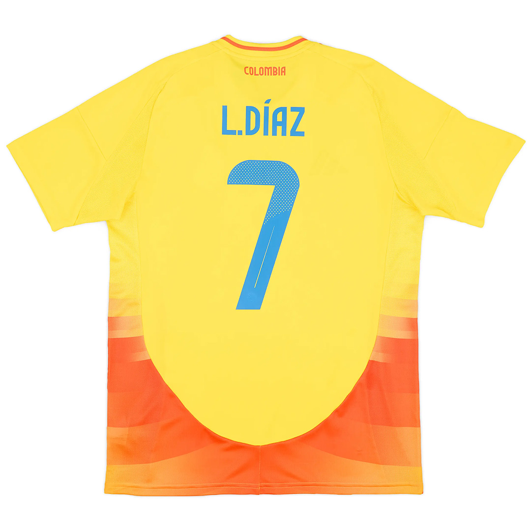 L.DÍAZ #7 Colombia Home Jersey Copa America — Colombia Home 2024