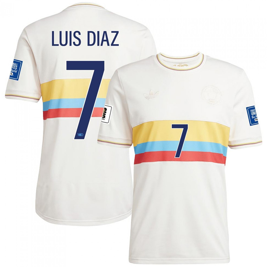LUIS DIAZ #7 Colombia Centenary Collection Jersey — Colombia Other 2024