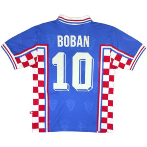 Boban #10 Retro Croatia Away Jersey World Cup 1998 - Cancha Kits
