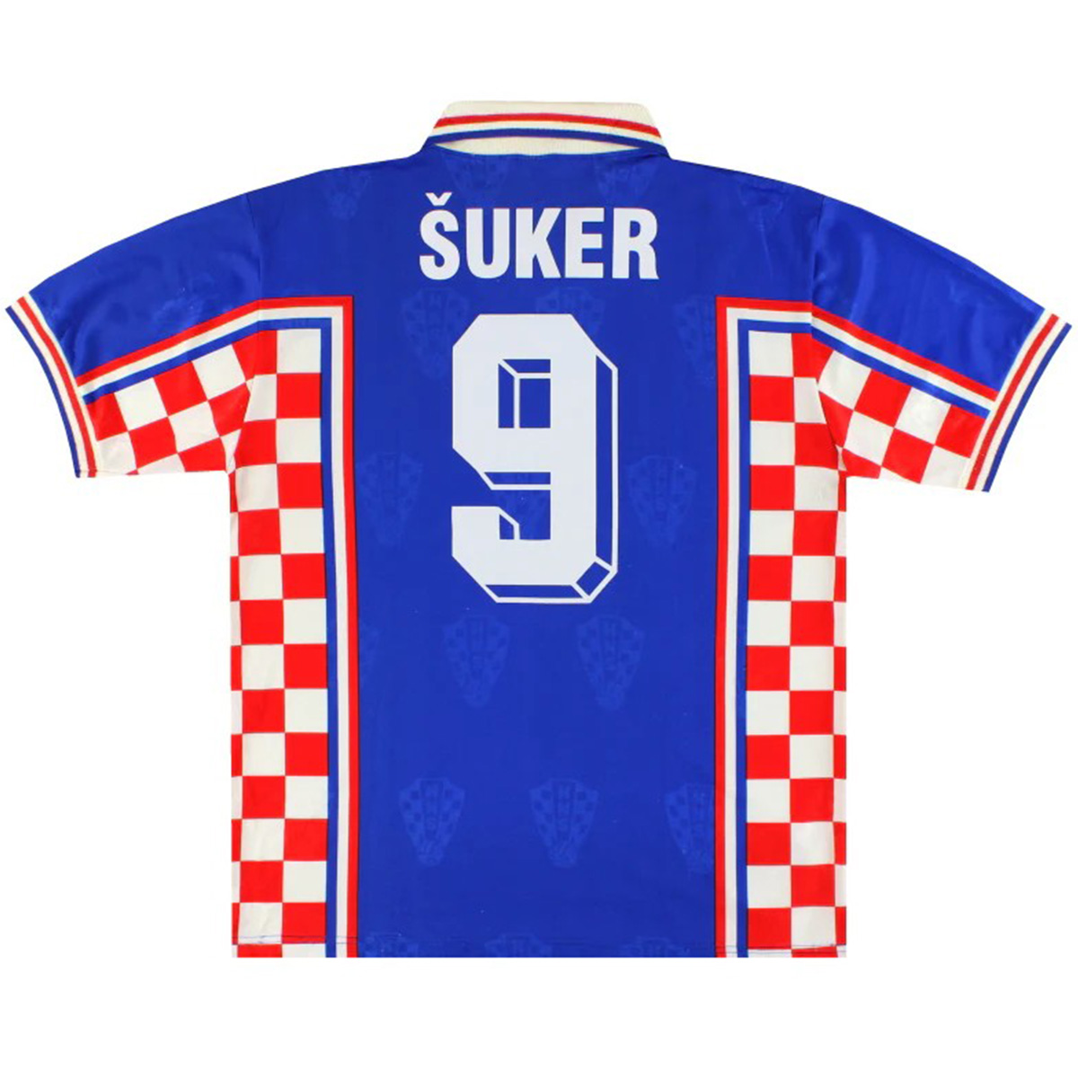 Šuker #9 Retro Croatia Away Jersey World Cup 1998 — Croatia Away 1998