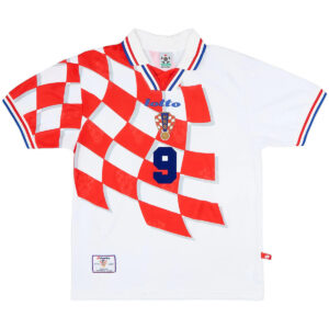 Šuker #9 Retro Croatia Home Jersey World Cup 1998 - Cancha Kits