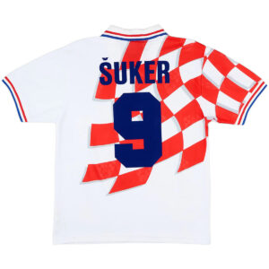 Šuker #9 Retro Croatia Home Jersey World Cup 1998 - Cancha Kits