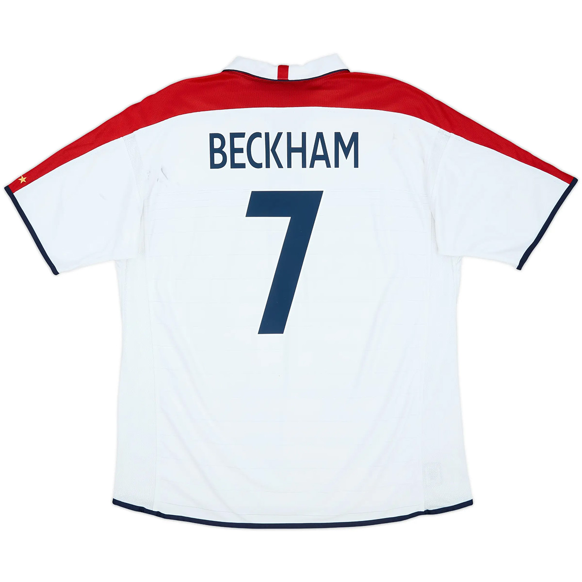 Beckham #7 Retro England Home Jersey Euro Cup 2004 — England Home 2004