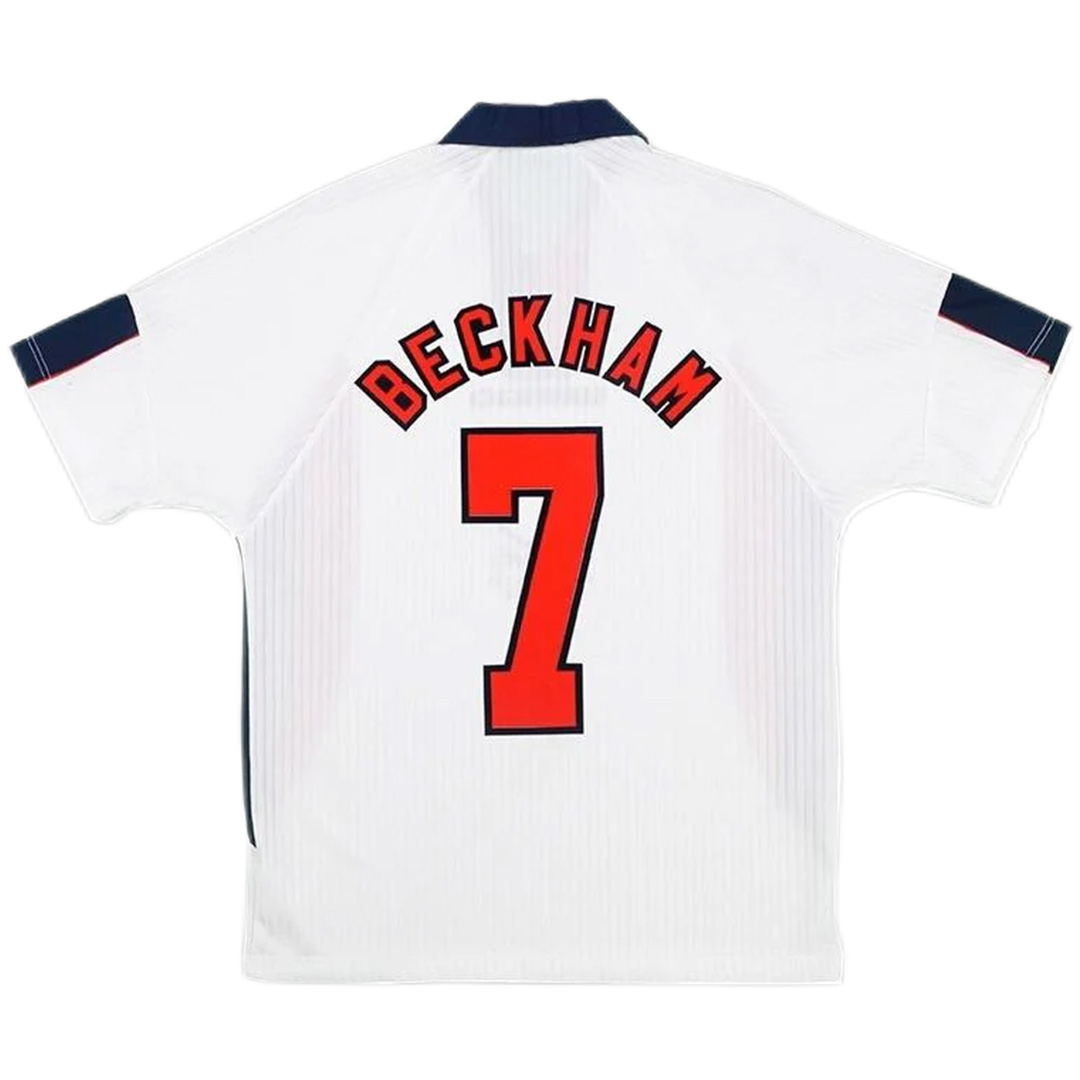 Beckham #7 Retro England Home Jersey World Cup 1998 — England Home 1998