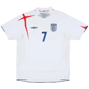 BECKHAM #7 Retro England Home Jersey World Cup 2006 - Cancha Kits