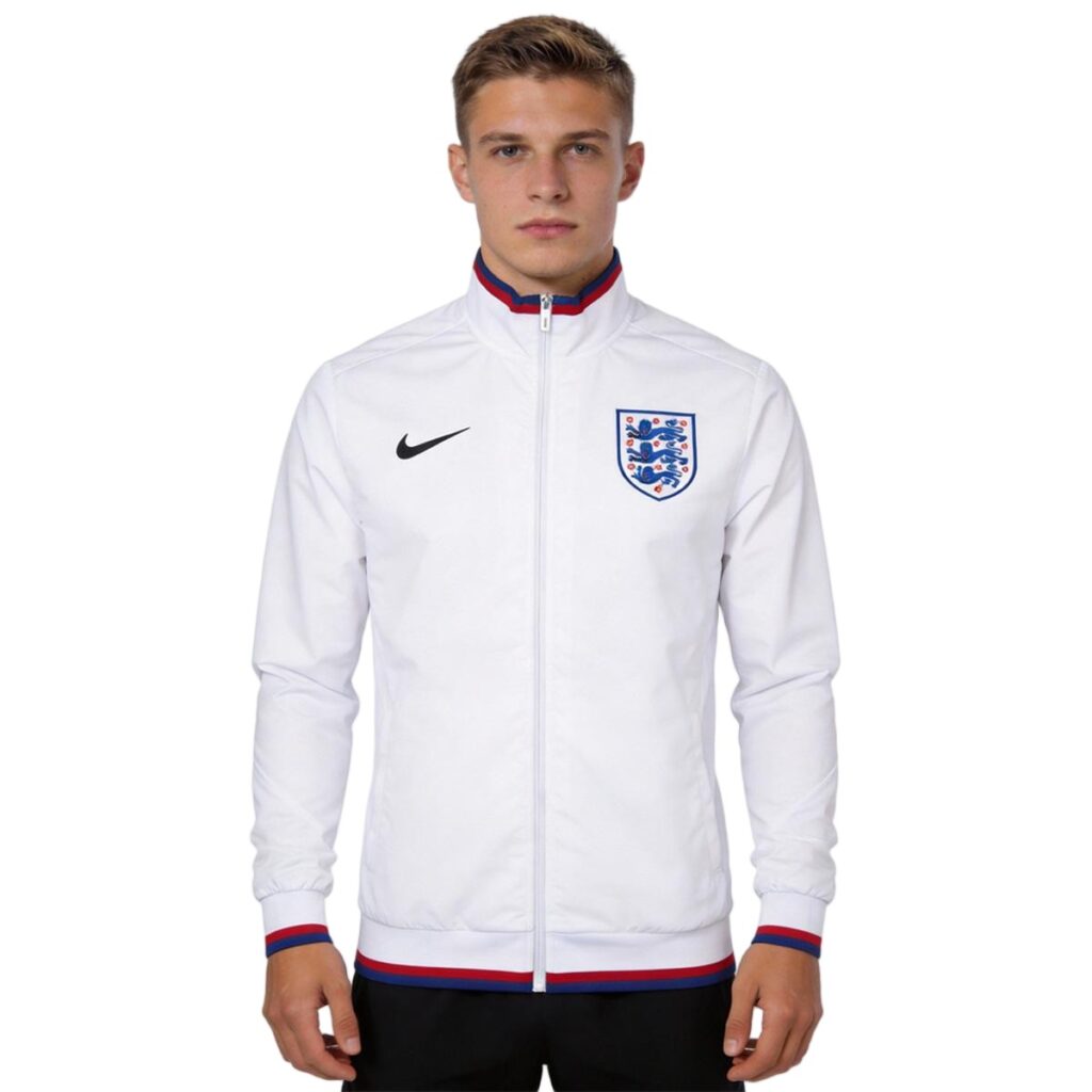England Windbreaker Jacket White 2026 - Cancha Kits