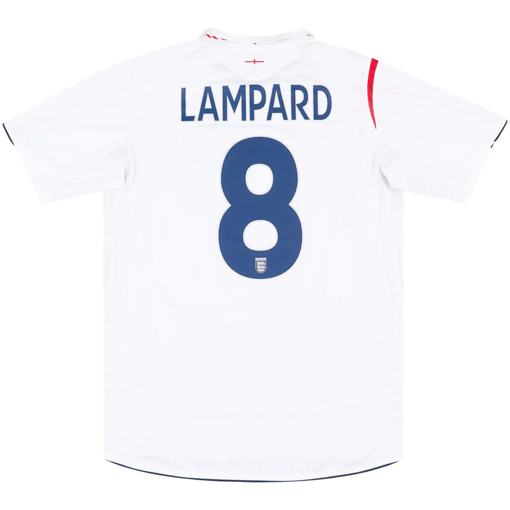 Lampard #8 Retro England Home Jersey World Cup 2006 - Cancha Kits