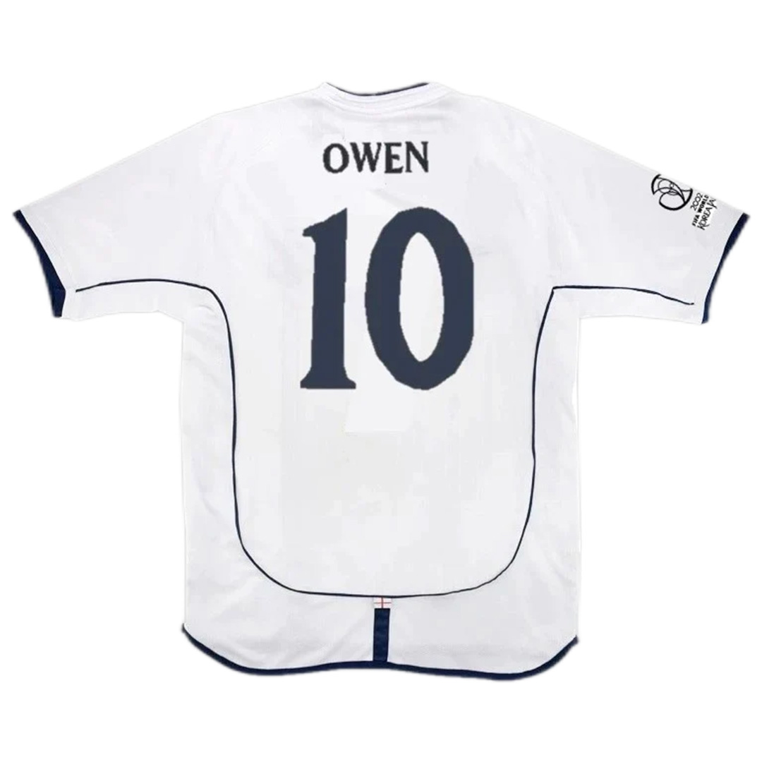 Owen #10 Retro England Home Jersey World Cup 2002 — England Home 2002