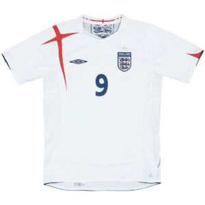 Rooney #9 Retro England Home Jersey World Cup 2006 - Cancha Kits