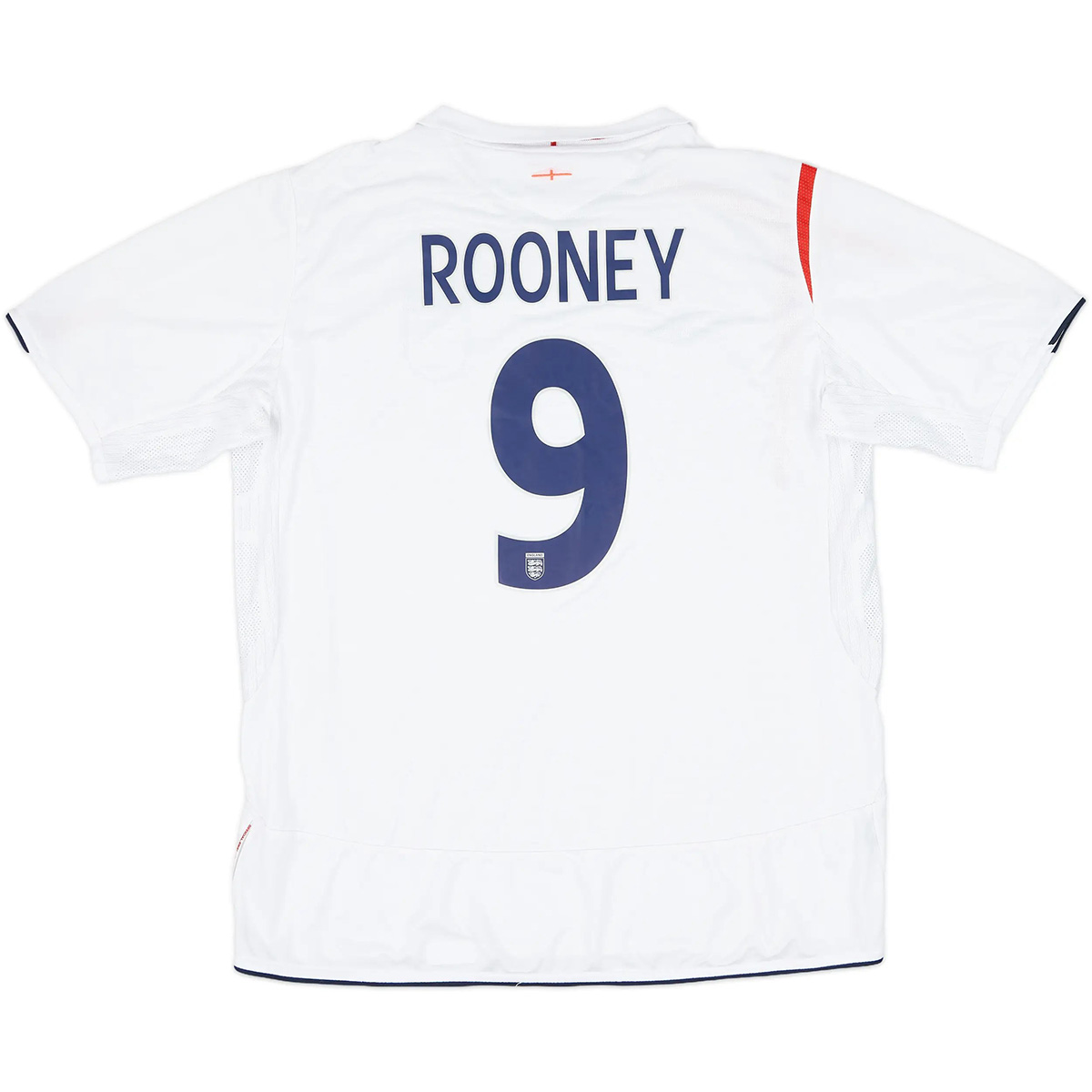 Rooney #9 Retro England Home Jersey World Cup 2006 — England Home 2006