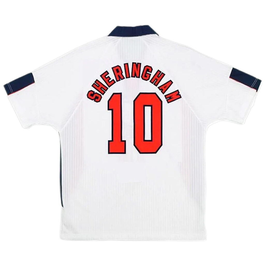 SHERINGHAM #10 Retro England Home Jersey World Cup 1998 - Cancha Kits